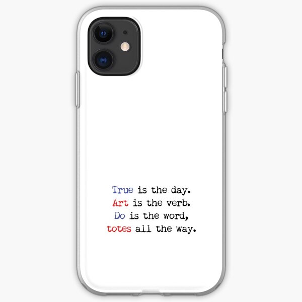 Art is the verb v1 iPhone Soft Case