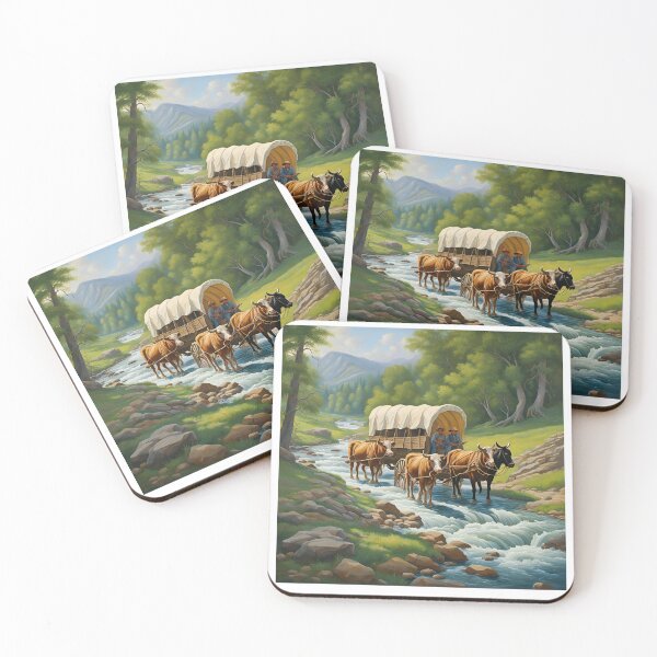 Item preview, Oregon Trail ford the river designed and sold by NicMacTees.