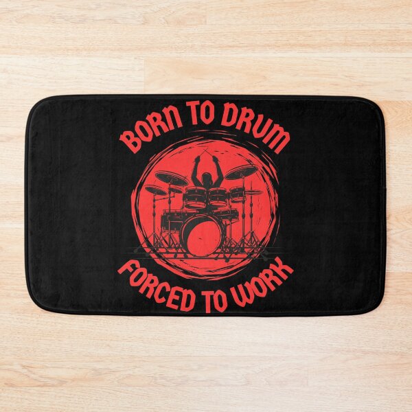 Item preview, Born to Drum - Forced to Work Drums T-Shirt  designed and sold by TwistedPrinter.
