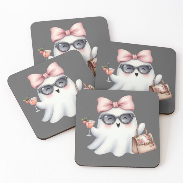 Item preview, Cute ghost cocktail time designed and sold by FatBirdie.