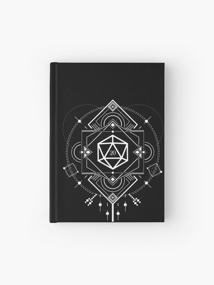 Minimalistische D Wurfel Heilige Symbole Tisch Rpg Spiel Notizbuch Von Pixeptional Redbubble