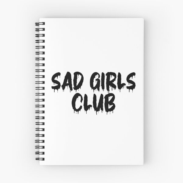 Item preview, BLACK ON WHITE SAD GIRLS CLUB BLOOD DRIP designed and sold by RomeArtCo.