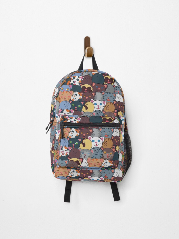 Thumbnail 1 of 3, Backpack, Cat pattern designed and sold by pumpkindagger.