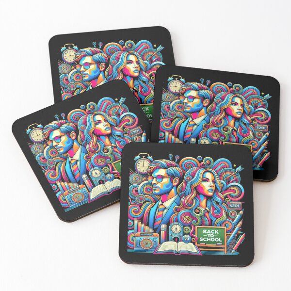 Item preview, Psychedelic Back to School with Stylish Young Adults designed and sold by Noussairox.