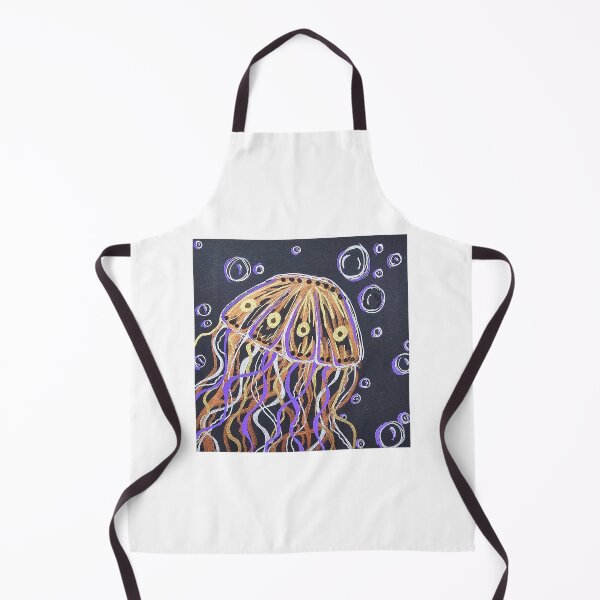 Item preview, Jellyfish underwater metallic artwork designed and sold by CreativelySophG.