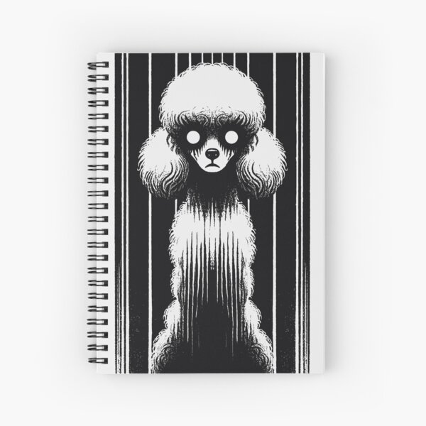 Poodle Halloween & Grunge Aesthetic Spiral Notebook