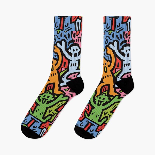 Item preview, Very colorful street art designed and sold by MidArtForge.