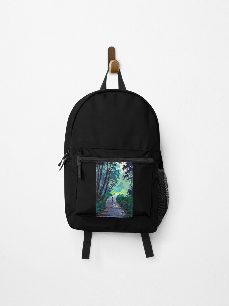 Thumbnail 1 of 3, Backpack, Forest Path designed and sold by ArtCraftLab.