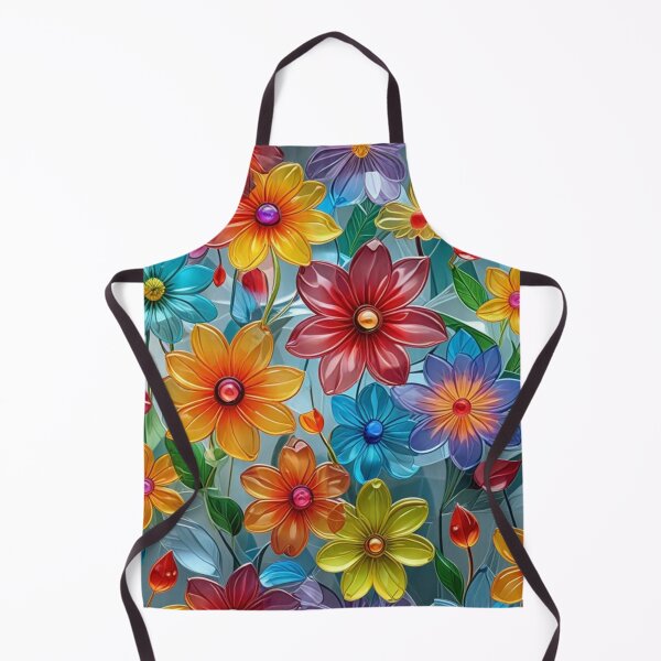 Item preview, Abstract Colorful Glass Flower Pattern designed and sold by calibrit.