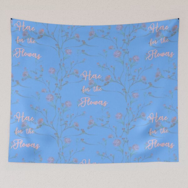 Item preview, Here for the Flowers Sky Blue  designed and sold by IvaRenee.