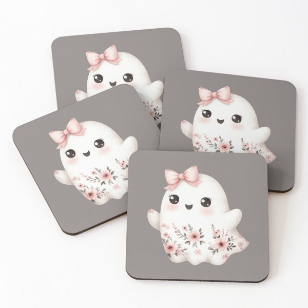 Item preview, Cute girly ghost with a bow designed and sold by FatBirdie.