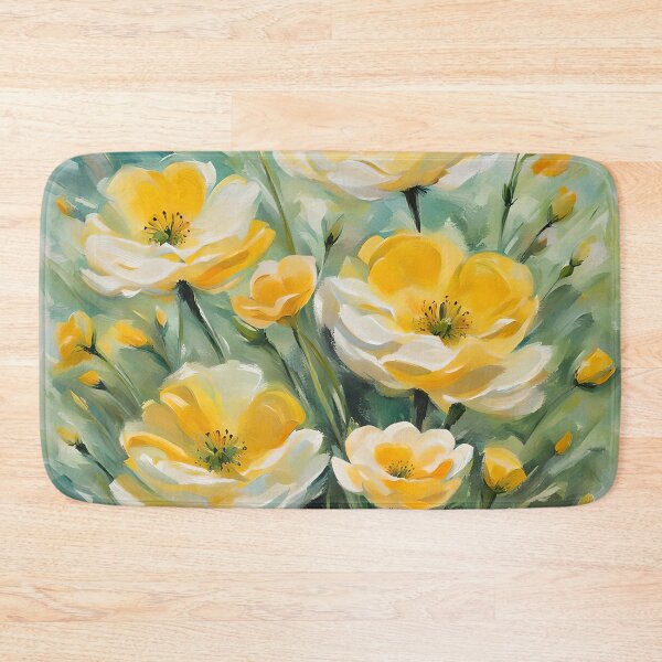Item preview, Sunny Buttercups Colorful Yellow Ranunculus Flowers designed and sold by Glimmersmith.