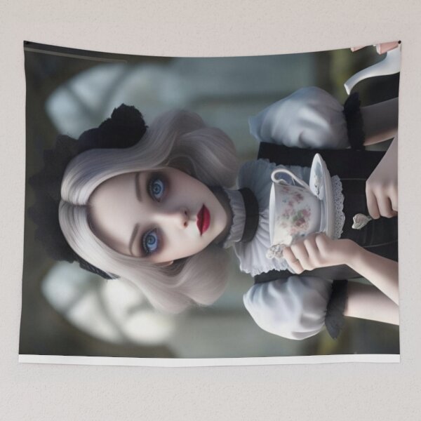 Item preview, Alice enjoys her cup of tea. designed and sold by jamiestarr.
