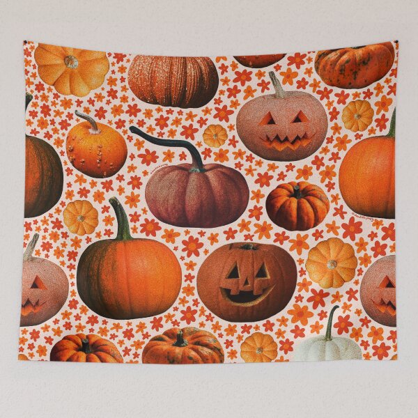 Item preview, Pumpkin Collage designed and sold by doodlebymeg.
