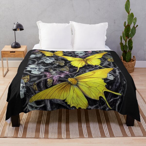 Item preview, Yellow Butterflies With Skulls 5  designed and sold by Christina Gourlay.