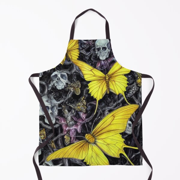 Item preview, Yellow Butterflies With Skulls 5 designed and sold by Christina Gourlay.
