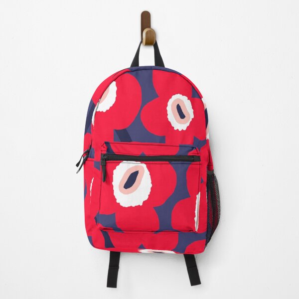Item preview, Iconic Retro Scandinavian Flowers in American Blue and Red designed and sold by Deutschic.