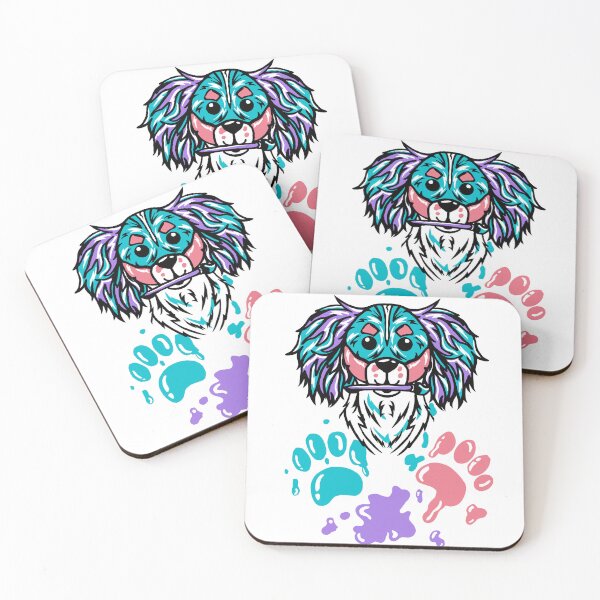 Item preview, Cartoon Cavalier King Charles Spaniel dog painting designed and sold by CreativelySophG.