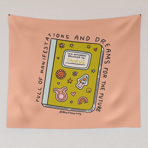 Item preview, Taurus Notebook designed and sold by doodlebymeg.