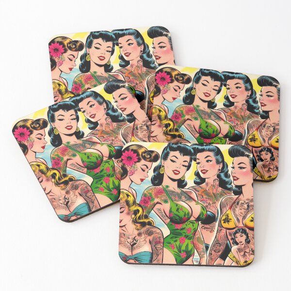 Item preview, Retro Comics Inked Girls designed and sold by PulpVintage.