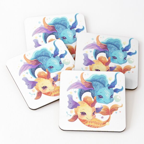 Item preview, Pisces painting, fish theme under the sea designed and sold by Stickerbynp1.
