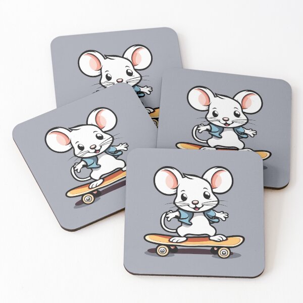 Item preview, Cute Mouse Playing Skateboard Cartoon Vector Icon Illustration designed and sold by hjian8219.