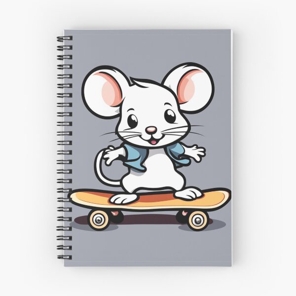 Item preview, Cute Mouse Playing Skateboard Cartoon Vector Icon Illustration designed and sold by hjian8219.