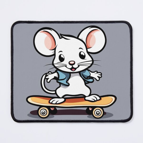 Item preview, Cute Mouse Playing Skateboard Cartoon Vector Icon Illustration designed and sold by hjian8219.