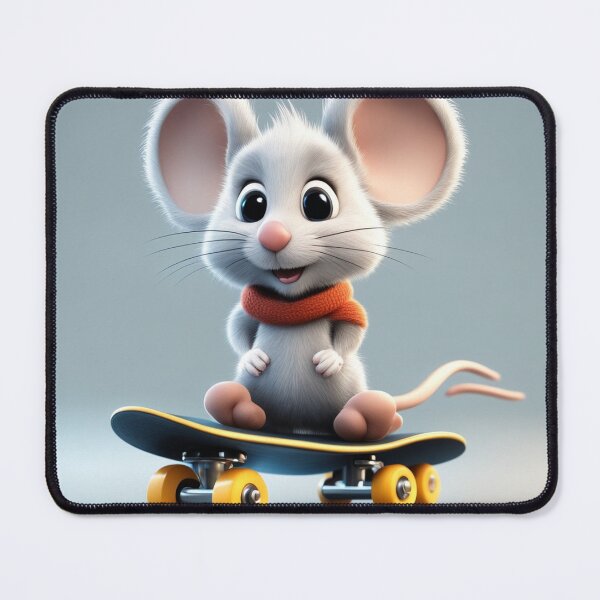 Item preview, Cute Mouse Playing Skateboard Cartoon Vector Icon Illustration designed and sold by hjian8219.