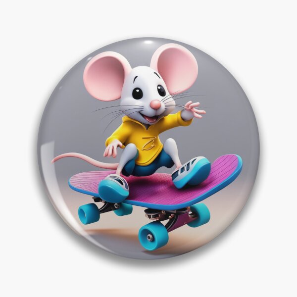 Item preview, Cute Mouse Playing Skateboard Cartoon Vector Icon Illustration designed and sold by hjian8219.