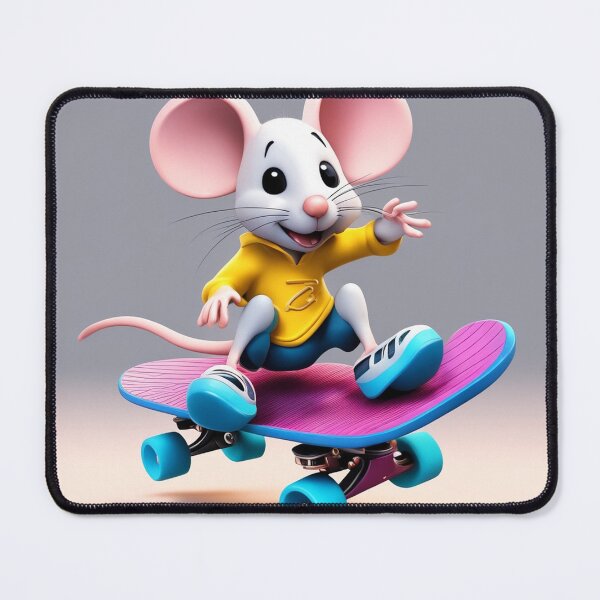 Item preview, Cute Mouse Playing Skateboard Cartoon Vector Icon Illustration designed and sold by hjian8219.