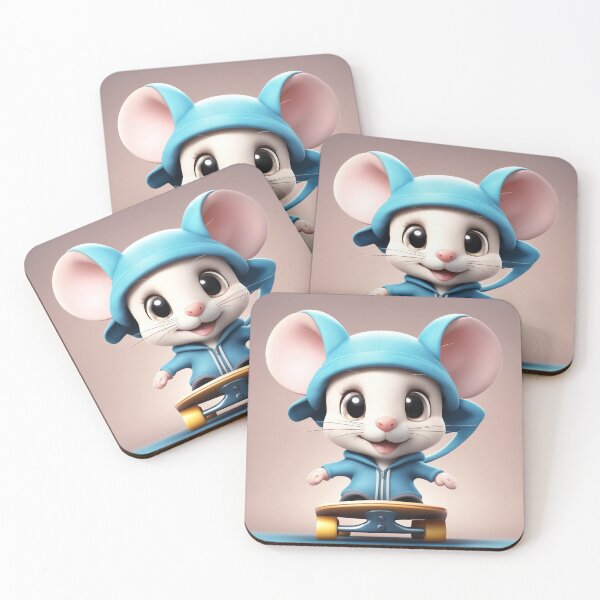 Item preview, Cute Mouse Playing Skateboard Cartoon Vector Icon Illustration designed and sold by hjian8219.