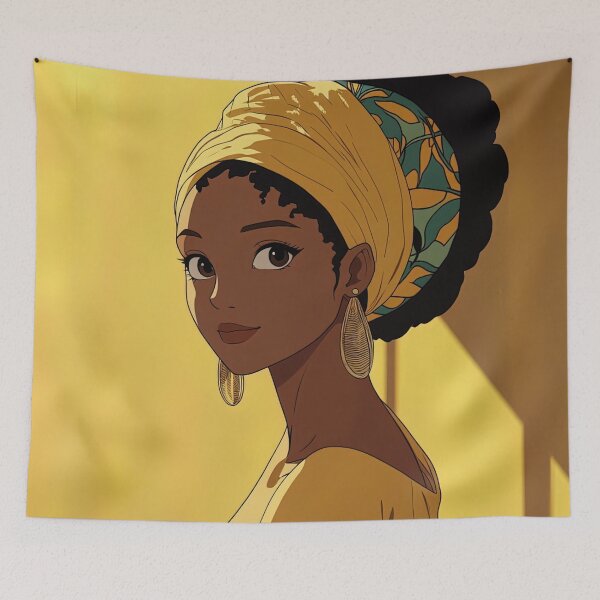 Item preview, Cape Verdean woman | Anime style designed and sold by ComicsFactory.