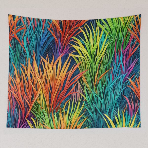 Item preview, Abstract Colorful Sea Grass Pattern designed and sold by calibrit.