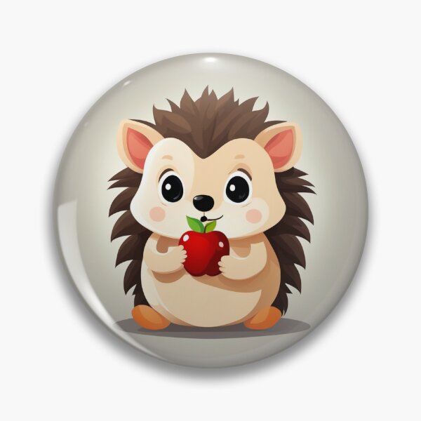 Item preview, Cute Hedgehog Eating Apple Cartoon Vector Icon Illustration designed and sold by hjian8219.