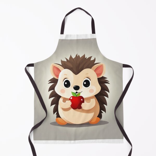 Item preview, Cute Hedgehog Eating Apple Cartoon Vector Icon Illustration designed and sold by hjian8219.