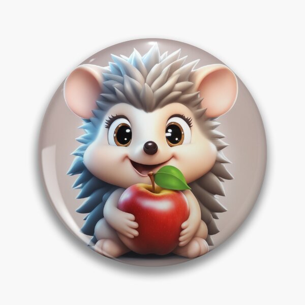 Item preview, Cute Hedgehog Eating Apple Cartoon Vector Icon Illustration designed and sold by hjian8219.