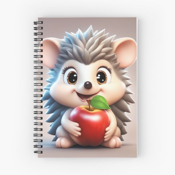 Item preview, Cute Hedgehog Eating Apple Cartoon Vector Icon Illustration designed and sold by hjian8219.