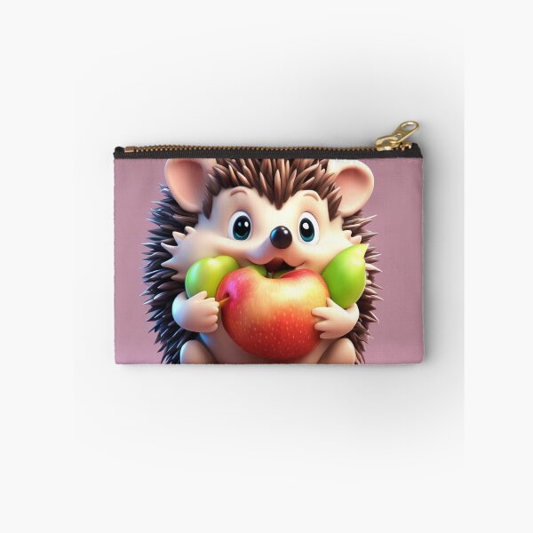 Item preview, Cute Hedgehog Eating Apple Cartoon Vector Icon Illustration designed and sold by hjian8219.