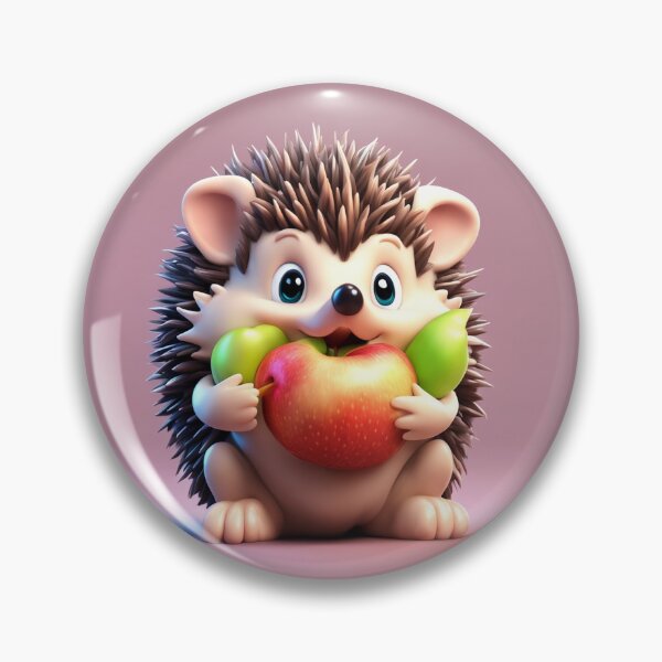 Item preview, Cute Hedgehog Eating Apple Cartoon Vector Icon Illustration designed and sold by hjian8219.