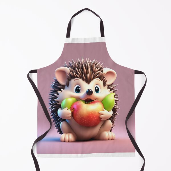 Item preview, Cute Hedgehog Eating Apple Cartoon Vector Icon Illustration designed and sold by hjian8219.