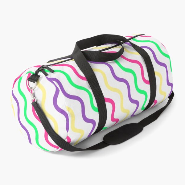 Item preview, Vivid Prismatic Polychrome Rainbow Jagged Waves Wavy Lines designed and sold by EvergreenMotifs.