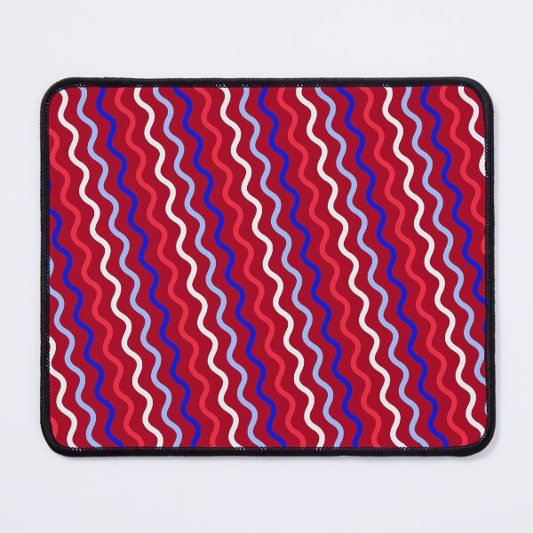Item preview, Vivid Prismatic Polychrome Rainbow Jagged Waves Wavy Lines designed and sold by EvergreenMotifs.