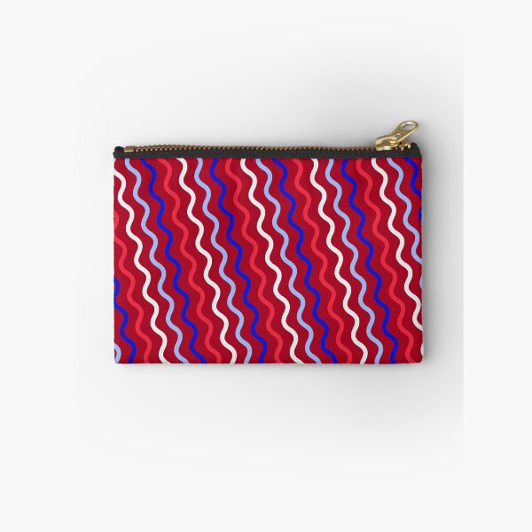 Item preview, Vivid Prismatic Polychrome Rainbow Jagged Waves Wavy Lines designed and sold by EvergreenMotifs.