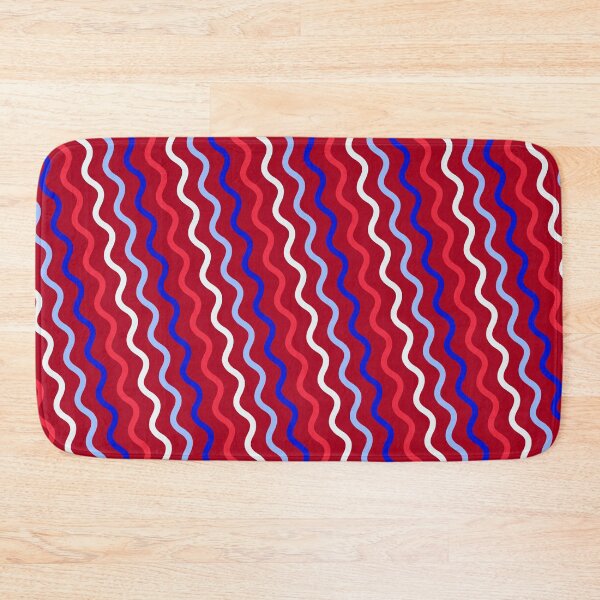 Item preview, Vivid Prismatic Polychrome Rainbow Jagged Waves Wavy Lines designed and sold by EvergreenMotifs.