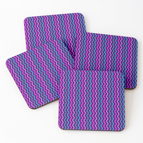 Item preview, Vivid Prismatic Polychrome Rainbow Jagged Waves Wavy Lines designed and sold by EvergreenMotifs.