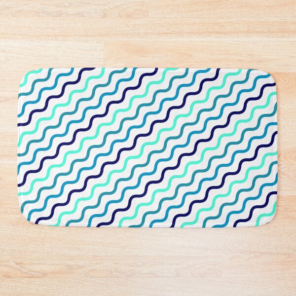 Item preview, Vivid Prismatic Polychrome Rainbow Jagged Waves Wavy Lines designed and sold by EvergreenMotifs.
