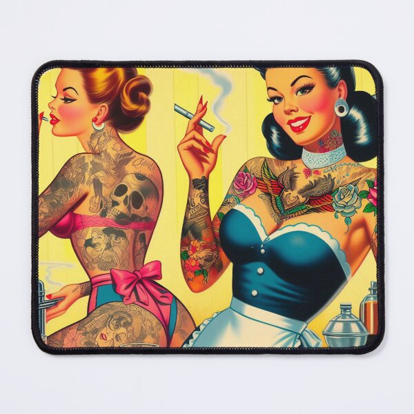 Item preview, Retro Smoking Girls designed and sold by PulpVintage.