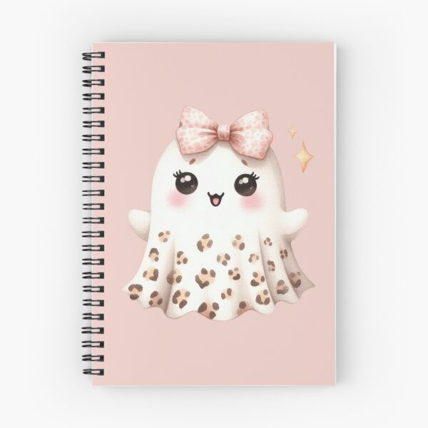 Item preview, Kawaii ghost girl leopard prints designed and sold by FatBirdie.