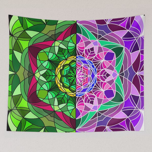 Item preview, Leafy Flower Mandala designed and sold by SilverFantasy.